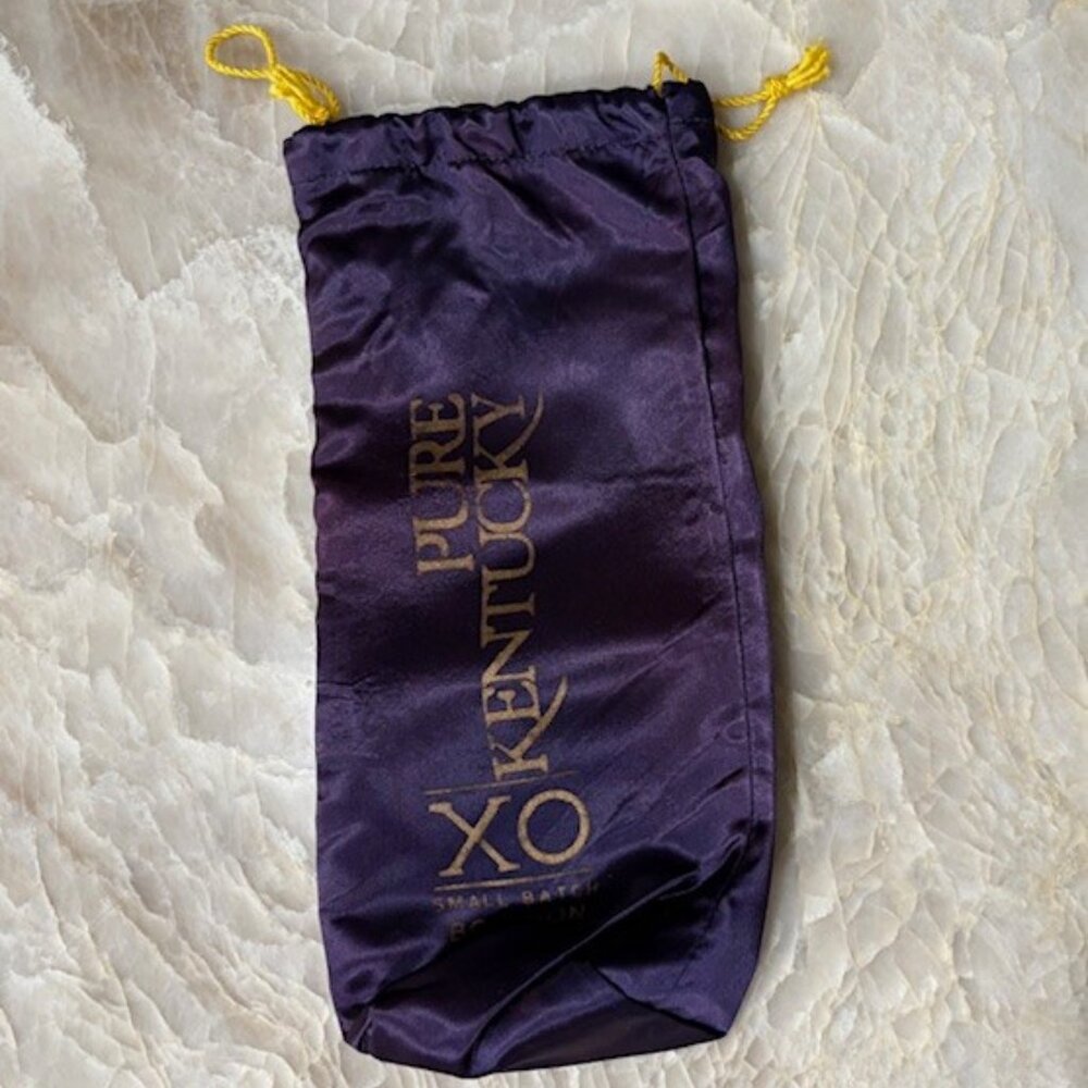 Pure Kentucky XO Small Batch Boubon Bottle Bag Purple Gold 12"H x 6"W Rare